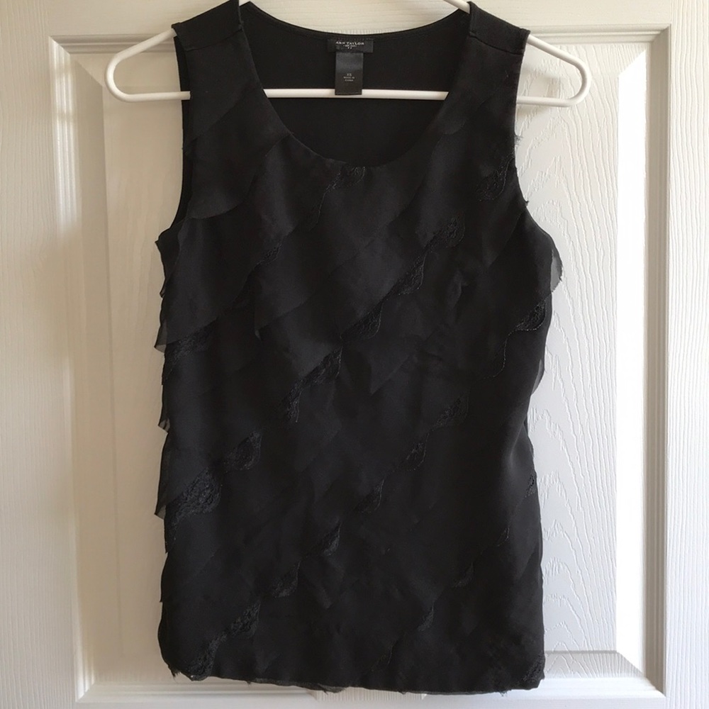 Ann Taylor Black sleeveless XS